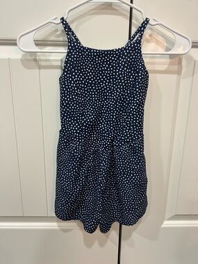 all in motion Navy Polka Dot Tank Romper